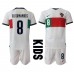 Portugal Bruno Fernandes #8 Barnkläder Borta matchtröja till baby VM 2022 Kortärmad (+ Korta byxor) Billigt